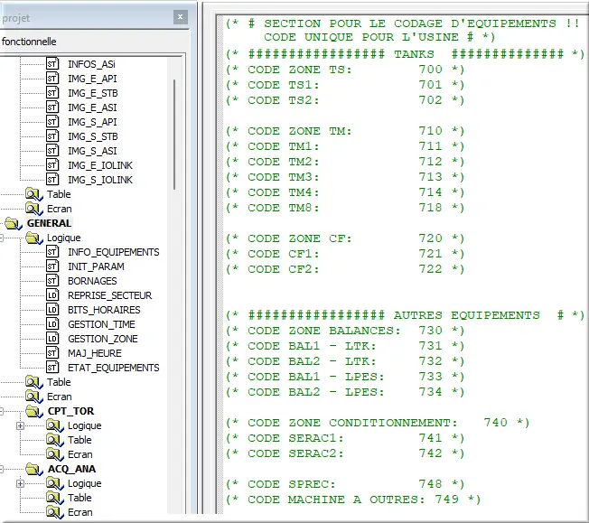 Section informations