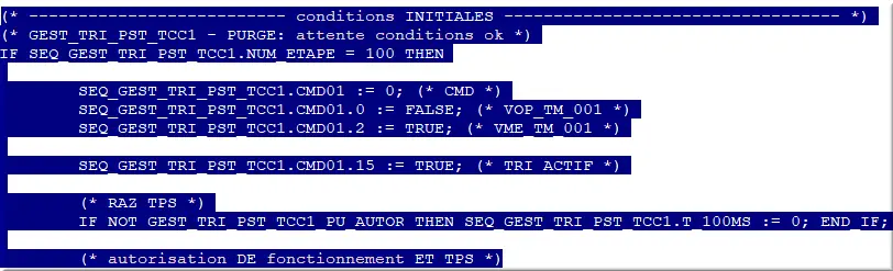 step 100 nommage incorrect