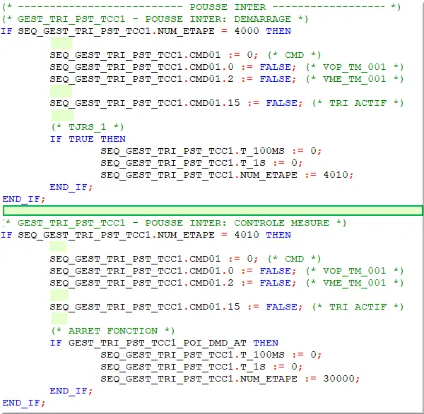 Séparateur 1 ligne entre étapes